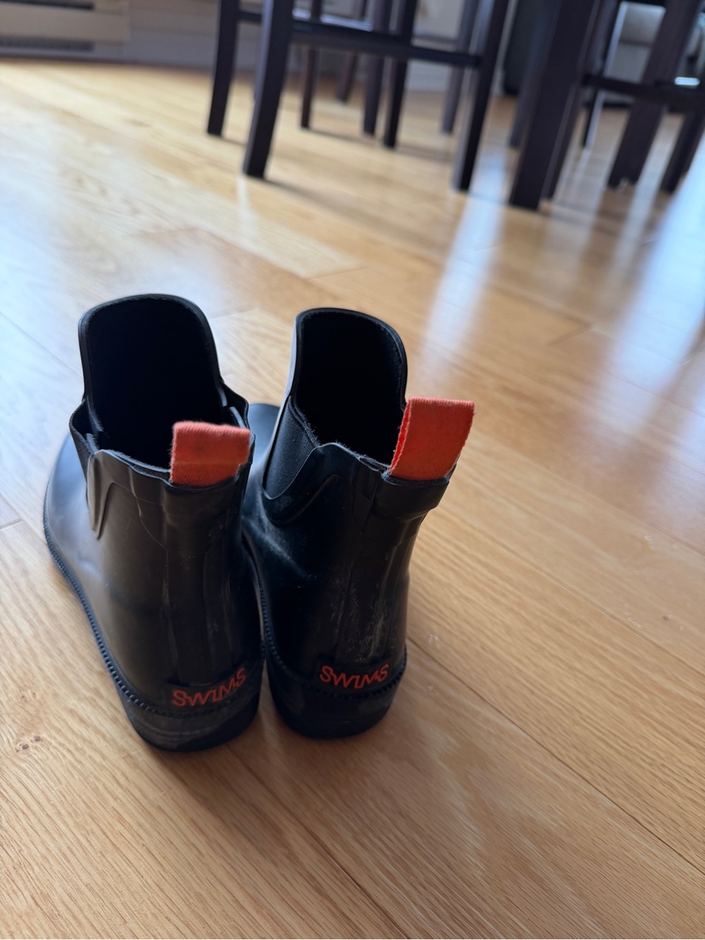 Swims Black Rubber Rain Boots